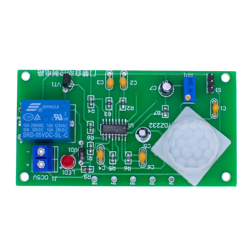 Electronics Diy Pcb Design Projects - Infrarot-Pyroelektrischer Bewegungsmelder-Bausatz, DIY-Zutrittskontrolle Automatische Steuerungsplatine mit