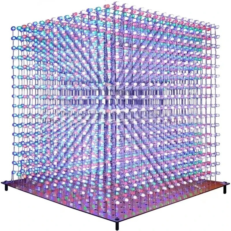 Diy With Electronics - 3 D16mini Lichtwürfel-Kit 16x16x16 Elektronische DIY-Produktionsteile
