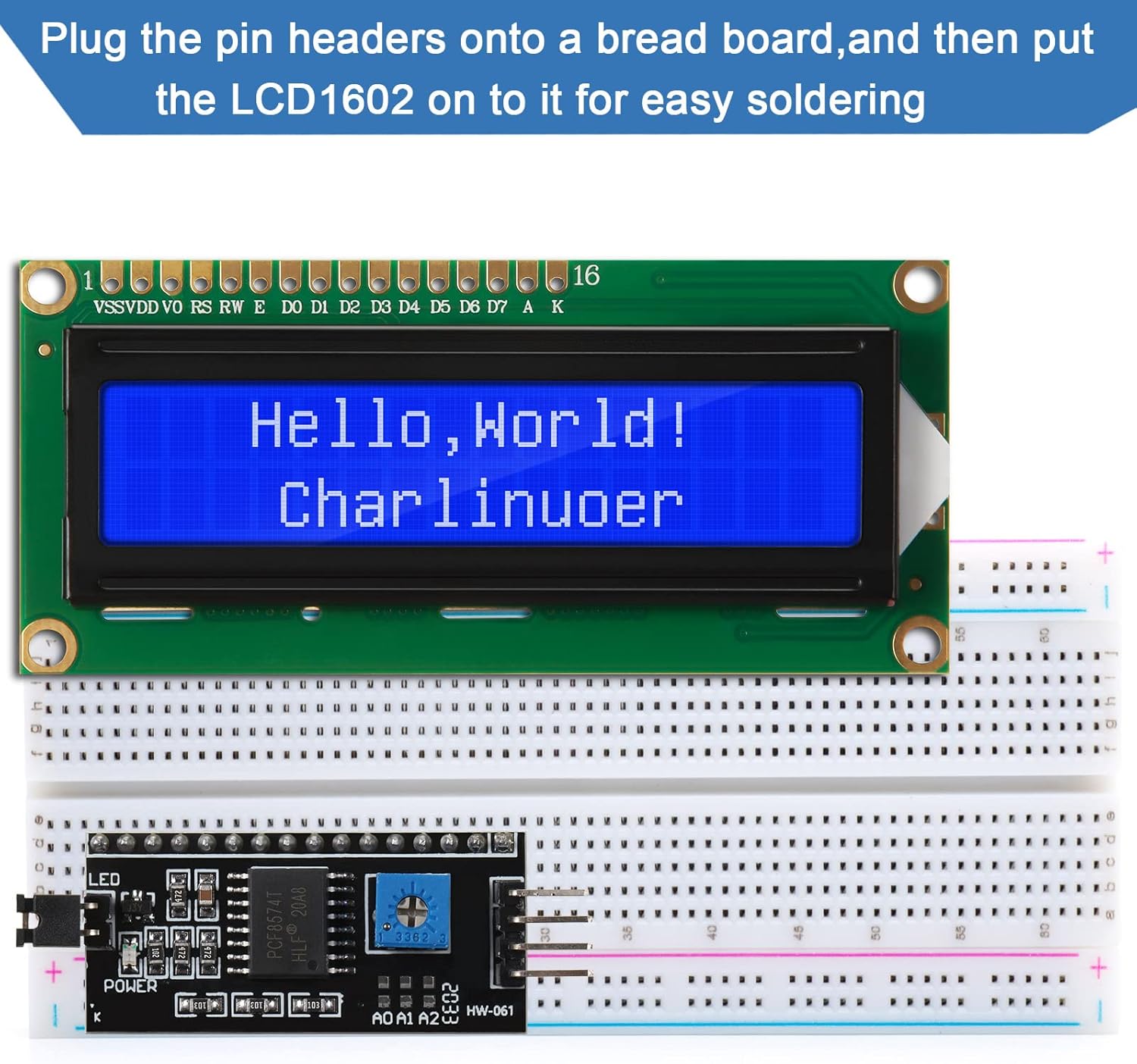 I2C Lcd Display - 1 Set 1602 LCD 20*4 Blauer