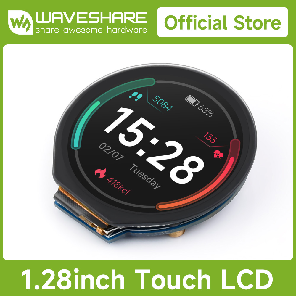 Waveshare 1,28 Zoll rundes LCD – I2C Lcd Display Bewertung und Preis