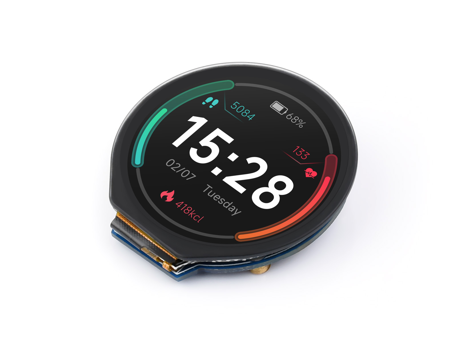 Waveshare 1,28 Zoll rundes LCD – I2C Lcd Display Bewertung und Preis