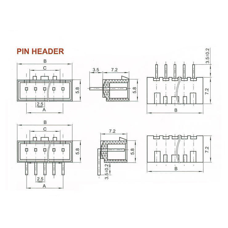 10 Stück JST-XH 4S 5-poliger S – Male Female Header Pin Bewertung und Preis