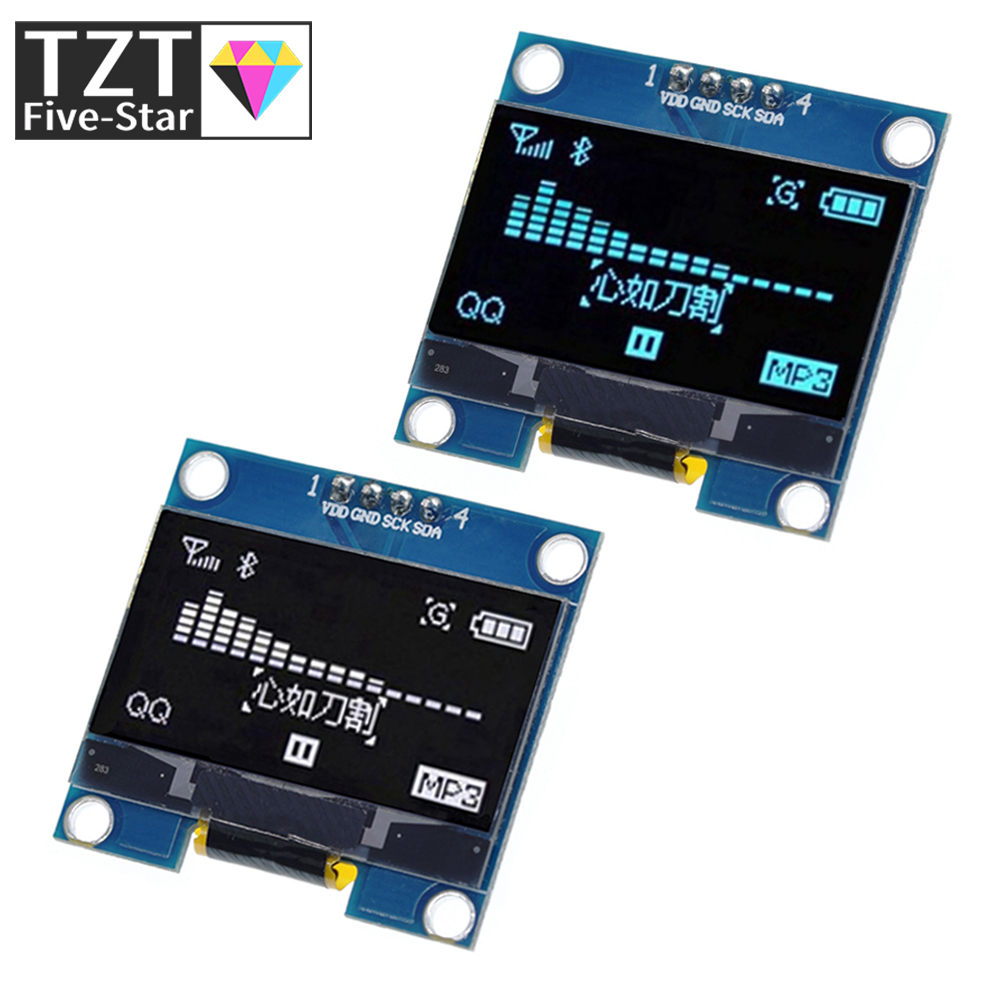 4PIN 1.3 OLED-Modul weiß/blaue – I2C Lcd Display Bewertung und Preis