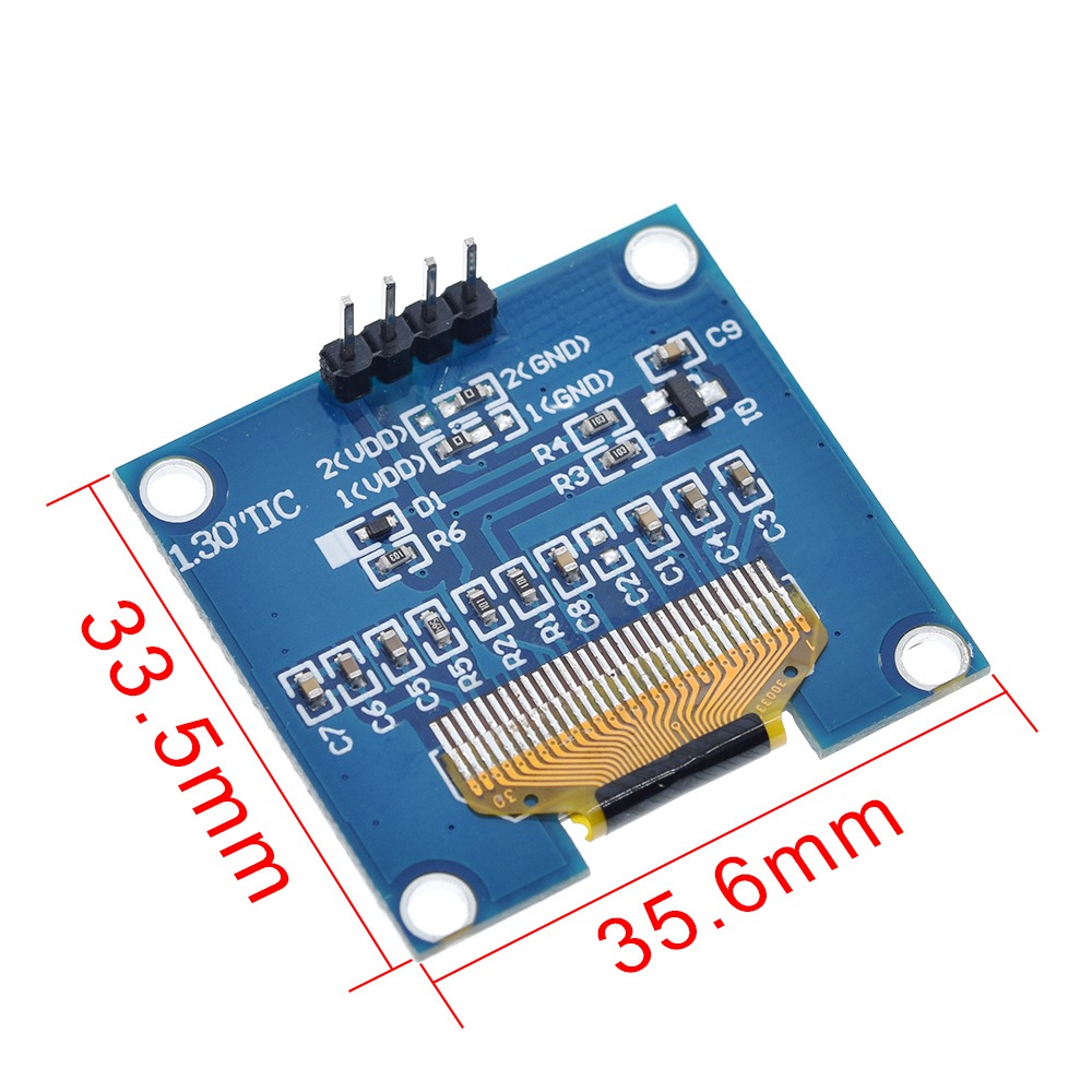 4PIN 1.3 OLED-Modul weiß/blaue – I2C Lcd Display Bewertung und Preis