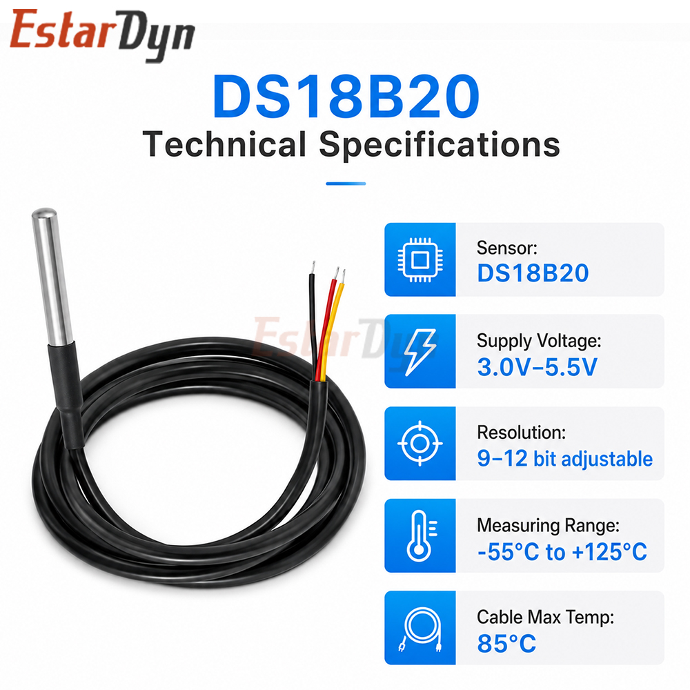 Estardyn DS18B20 Wasserdichter – Ds18B20 Temperature Sensor Bewertung und Preis