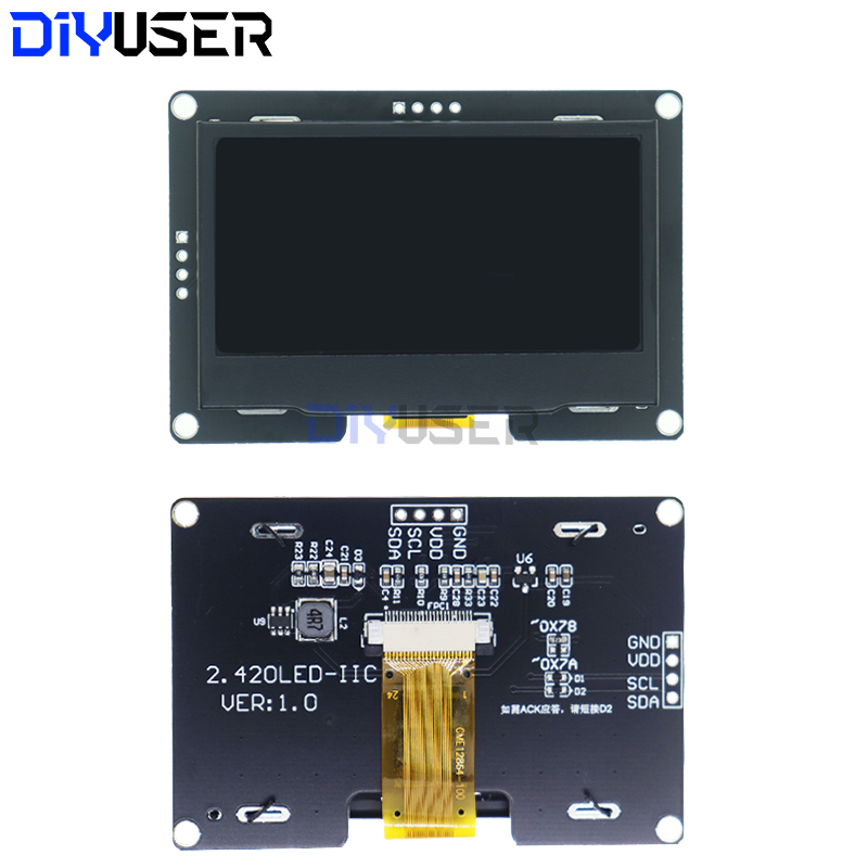 DIYUSER 2,4 Zoll 128x64 OLED L – I2C Lcd Display Bewertung und Preis