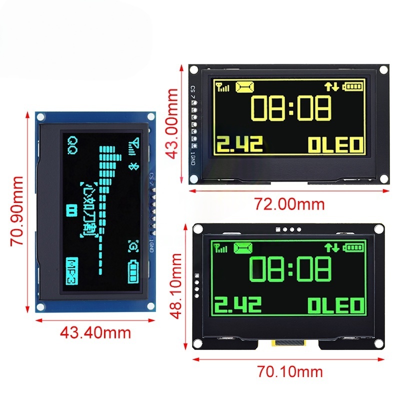 2,4 Zoll 128x64 OLED LCD Displ – I2C Lcd Display Bewertung und Preis