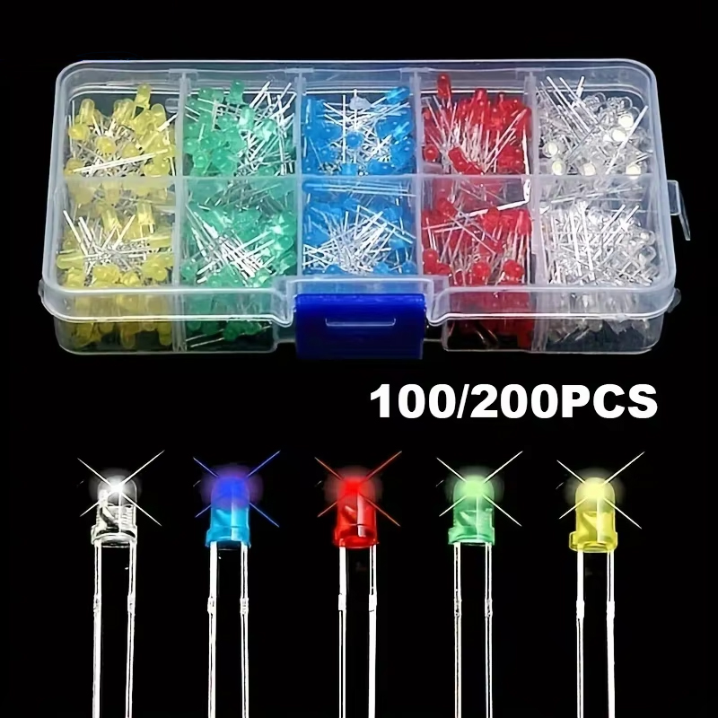 100/200 Stück 3mm 5mm Mehrfarb – R/Diy Electronics Bewertung und Preis