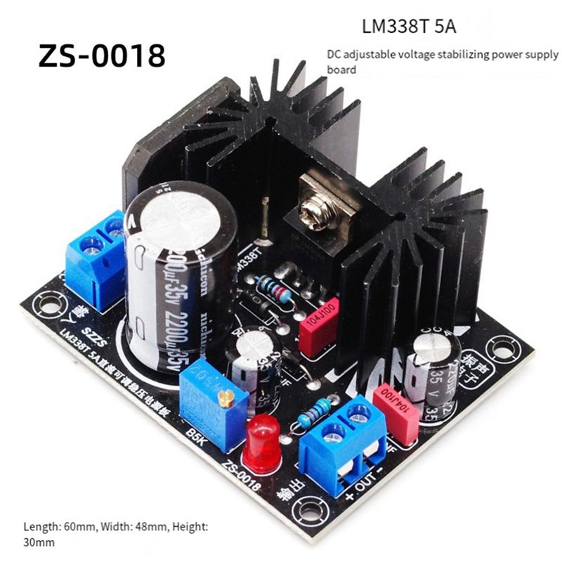 LM338 5A Ausgangsverstellbares – Diy Electronics Board Bewertung und Preis