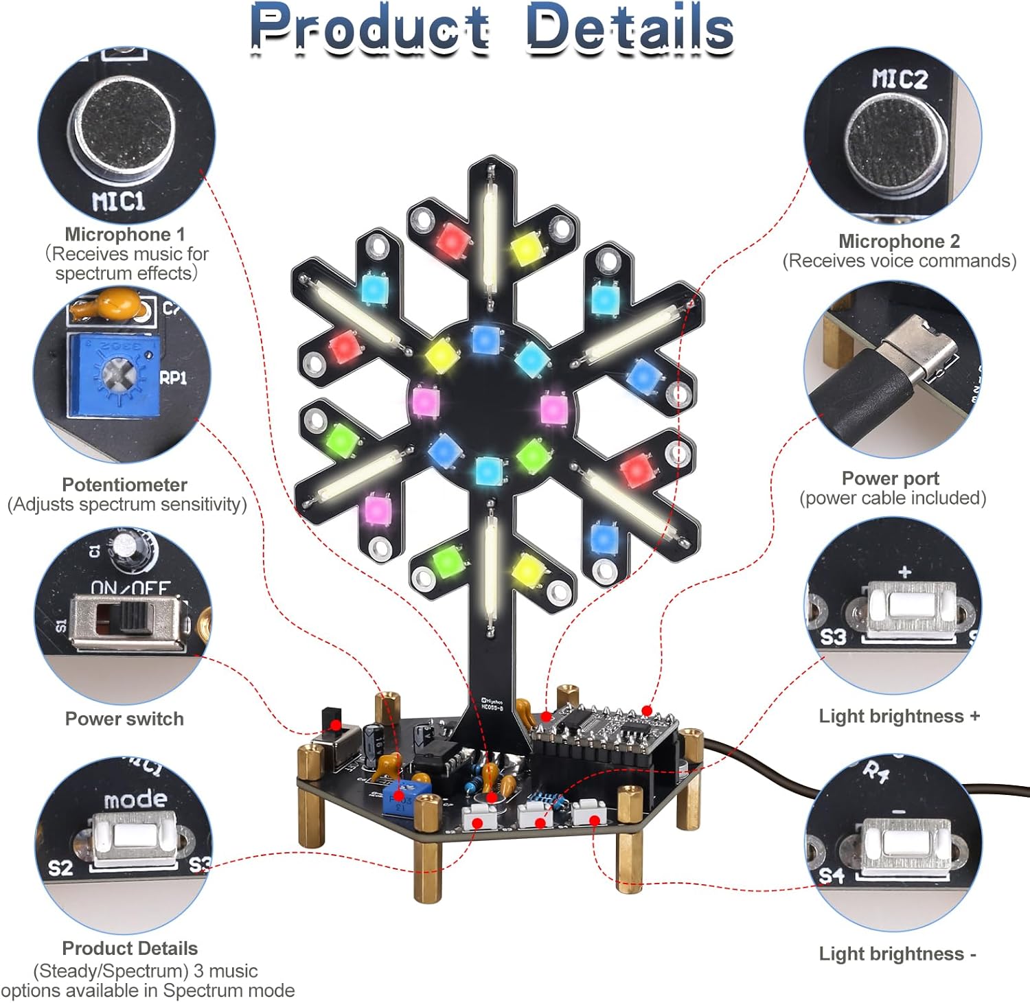 Sprachgesteuertes Spektrum-Lic – Diy Electronics For Kids Bewertung und Preis