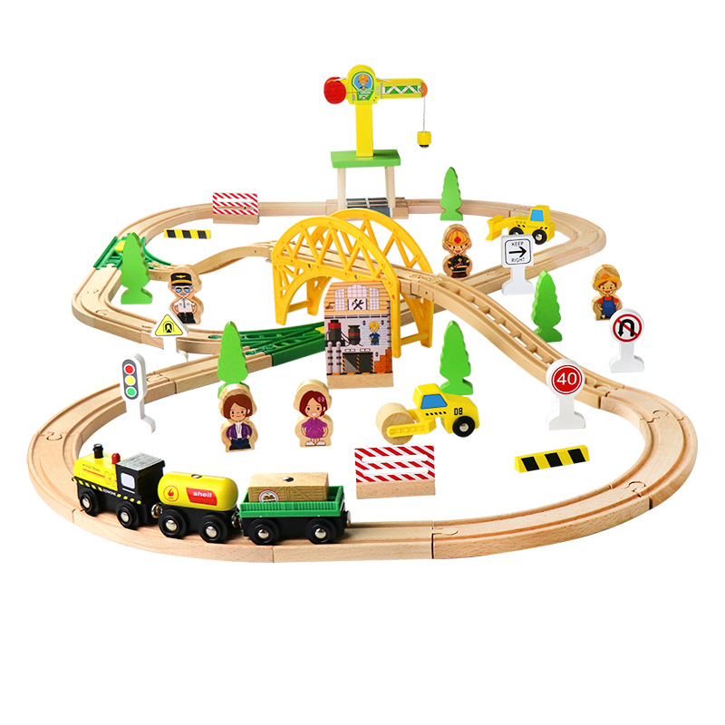 Holz Eisenbahn Gleis Autobahn  – Diy Electric Car Bewertung und Preis