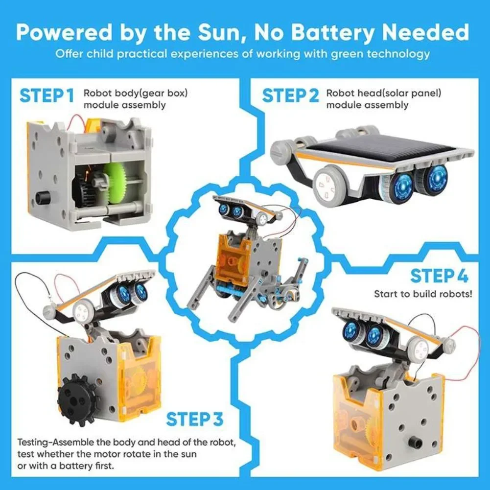 13-in-1 solarbetriebener Robot – Diy Electronics For Kids Bewertung und Preis