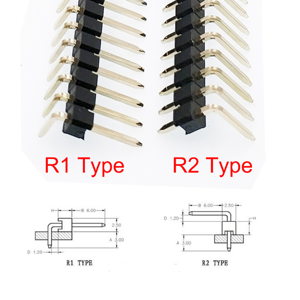 100 Stück 2,54 mm einreihig ze – Male Female Header Pin Bewertung und Preis
